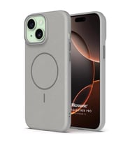 Microsonic Apple iPhone 15 Kılıf MagLeather Pro Gri (Gri)