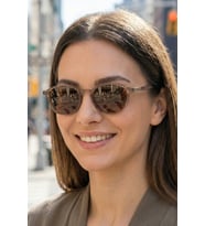 SUNSTOP UV400 Polarize Unisex Kahverengi Güneş Gözlüğü 1370 C3434 - Esnek ve Dayanıklı Çerçeve