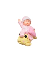 Mcg® Decotown Hediyelik Sevimli Pembe Bebek Biblo Polyester Süs Eşyası