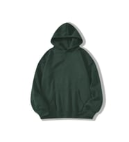 Erkek Düz Kapüşonlu Sweat - Koyu Yeşil