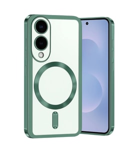 Samsung Galaxy S25 Edge Kross Magneticsafe Kapak - Koyu Yeşil