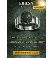 Sertifikalı Kan Taşı Heliotrop Yüzük Doğal Taş Ayarlanabilir El Yapımı Güç Taşı (Çok Renkli)