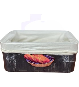 BYBARS Bambu Ekmek Sepeti 23x13x7cm, Bambu Ekmeklik, Bambu Ekmek Sunumluk