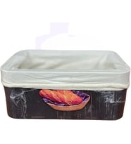 BYBARS Bambu Ekmek Sepeti 23x13x7cm, Bambu Ekmeklik, Bambu Ekmek Sunumluk