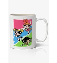 Powerpuff Girls Özel Tasarımlı Baskılı Beyaz Porselen Kupa Bardak