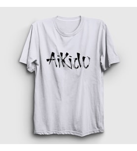 Presmono Unisex Beyaz Aikido Ufc Mma Dövüş Sanatları T-Shirt 501941tt (Beyaz)