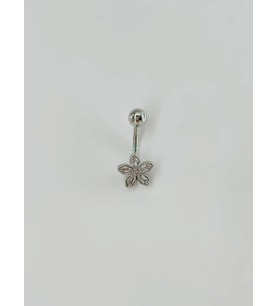 Çiçek Detaylı Göbek Piercing - Pg0085
