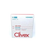 Clivex Yetişkin Hipoalerjenik Göz Pedi 6,5 x 9,5cm 50'li