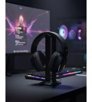 Kablosuz Kulaklığı Rgb Aydınlatmalı Bluetooth Mikrofonlu Headset