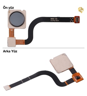 Xiaomi Mi 8 SE Uyumlu Parmak İzi Filmi Siyah Parmak İzi Sensörü Parmak İzi Okuyucu Home Tuşu Flexi