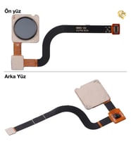 Xiaomi Mi 8 SE Uyumlu Parmak İzi Filmi Siyah Parmak İzi Sensörü Parmak İzi Okuyucu Home Tuşu Flexi