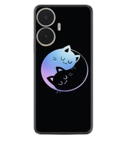 Realme C55 Kılıf Silikon Desen Özel Seri Love Cats 1604