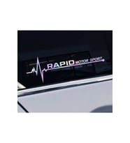 Rapid Yan Cam Sticker Oto Kapı 20 Cm X 7 Cm Hologram c88