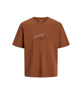 Jack & Jones 12273373 Jormanchester Script Tee Ss Crew Neck Tarçın