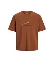 Jack & Jones 12273373 Jormanchester Script Tee Ss Crew Neck Tarçın
