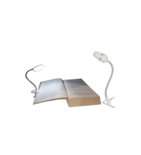 Yüksek Kaliteli Kitap Okuma Lambası Işığı, Rahat Okuma Deneyimi (Krem)