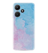 Infınix Hot 30i Kılıf Resimli Desenli Baskılı Silikon Pink Blue Abstract 1385