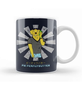 Mr Peanutbutter Retro Japanese BoJack Horseman Kupa Bardak Porselen