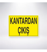 Kantardan Çıkış 21x28 Arkası Yapışkanlı Levha