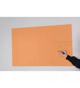 Şeffaf Turuncu Renk Kağıt Tahta 100x70 cm Çift Taraflı Bant Hediyeli