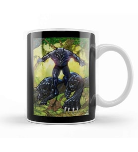 Black Panther Kupa Bardak Porselen