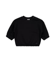 Civil Baby Kalp Nakışlı Basic 6-18 Ay Sweatshirt - Siyah