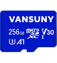 Micro SD kartı 256 GB hafıza kartı Micro SD 256 GB SD adaptörlü, 100 MB/sn'ye kadar okuma hızı (UHS-I, U3, A1, V30, C10, 4K UHD microSDXC)