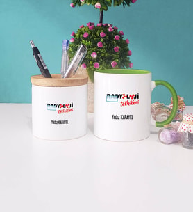 Radyoloji Teknikeri Kupa Bardak Yeşil ve Kalemlik