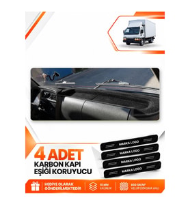 MITSUBISHI CANTER FE639 (1996-2005) Uyumlu Ön Torpido Koruma Kılıfı Halısı - Siyah