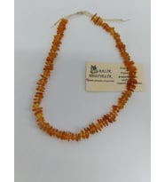 KEHRİBAR (Organik Şifa Taşı) TAŞI  KOLYE-HANDMADE ÖZEL TASARIM-1032