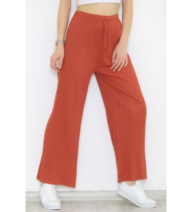 Zhlbutik Fitilli Pantolon Açıkkiremit