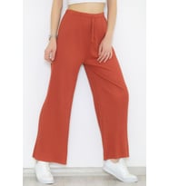 Zhlbutik Fitilli Pantolon Açıkkiremit
