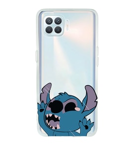 Oppo Reno 4 Lite Uyumlu Stitch Desenli Şeffaf Telefon Kılıfı
