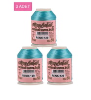 3 Adet Altınbaşak Oya ve Dantel İpi 20 gr - Royaleks - No: 129