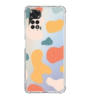 Xiaomi Redmi Note 11 Kamera  Korumalı  Antishock Kapak Grunge Tasarımlı Şeffaf Kılıf