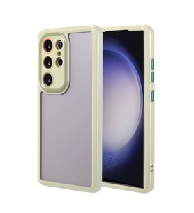 Galaxy S23 Ultra Kılıf Kamera Korumalı Renkli Kenar ve Çerçeve Tasarımlı Zore Vitamin Kapak