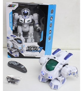 Büyük Uzaktan Kumandalı Robot - Mavi Su Dünyası (Çok Renkli)