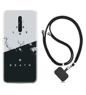Oppo Reno 2Z 4 Lite 4 Pro 5 6 7 A31 Kılıf Boyun Askılı Silikon Life and Death 1339