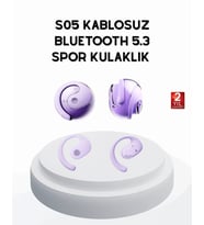 S05 Bluetooth 5.3 Kulaklık IPX4 Su Geçirmez Hızlı Eşleşme Güçlü Stereo Ses