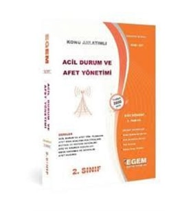 Egem Eğitim Yayınları AÖF 2. Sınıf Acil Durum ve Afet Yönetimi Güz Dönemi 3. Yarıyıl Konu Anlatımlı Soru Bankası (Çok Renkli)