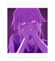 Yuno Gasai - Mirai Nikki Gelecek Günlüğü Tablo Ahşap Poster Dekoratif