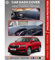 SKODA KAROQ (2017-2024) Torpido Örtüsü Ön Göğüs Halı Torpido Koruma Birebir Uyum Kaymaz UV Koruma