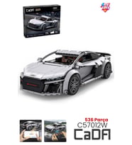 Cada Uzaktan Kumandalı 1: 14 Audi R8 Coupe (536 Parça) Oyuncak Yapım Seti Blok Araba -FFCADA-C57012W