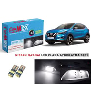 Nissan Qashqai LED Plaka Aydınlatma Ampul Seti FEMEX Parlak Beyaz