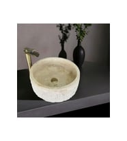Gamze Klasik Traverten Doğal Patlatma Lavabo-193