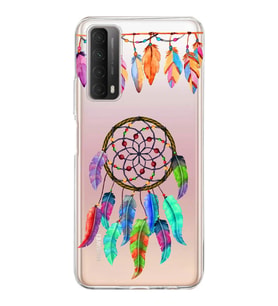 PrintiFy Huawei P Smart 2021 ile Uyumlu 1mm Slim Fit Nazar Boncuğu 6 Baskılı Şeffaf  Kılıf