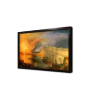 The Burning Of The Houses Of Parliament Çerçeveli Mdf Tablo