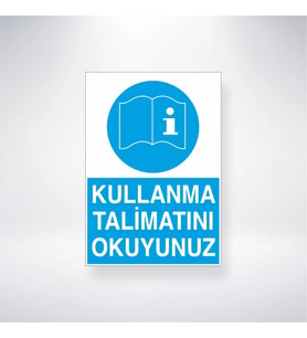 Kullanma Talimatını Okuyunuz 21x28 Arkası Yapışkanlı Levha