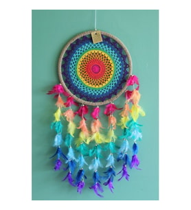 Periboia Rüya Kapanı Dream Catcher Model 15  (Karışık)
