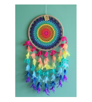 Periboia Rüya Kapanı Dream Catcher Model 15  (Karışık)